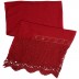 Designer Cotton Plain Women's Stole - Ruby Red